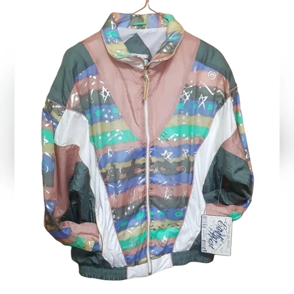 NWT Vintage Zip Up Windbreaker
